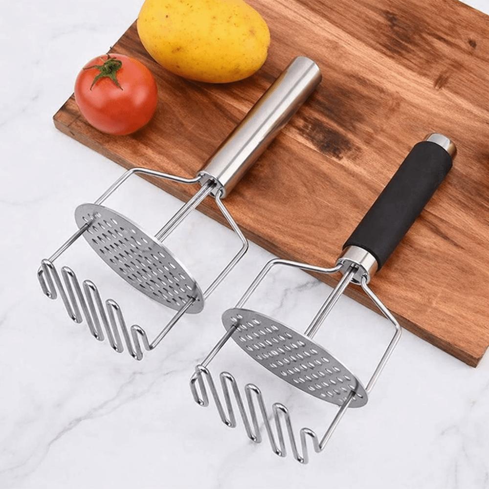Stainless Steel Double Layered Potato Masher Handheld Potato Ricer Fruit Processing