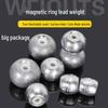 Magnetic Hollow Ring Fishing Sinker: No Line Damage, Round Abacus Bead