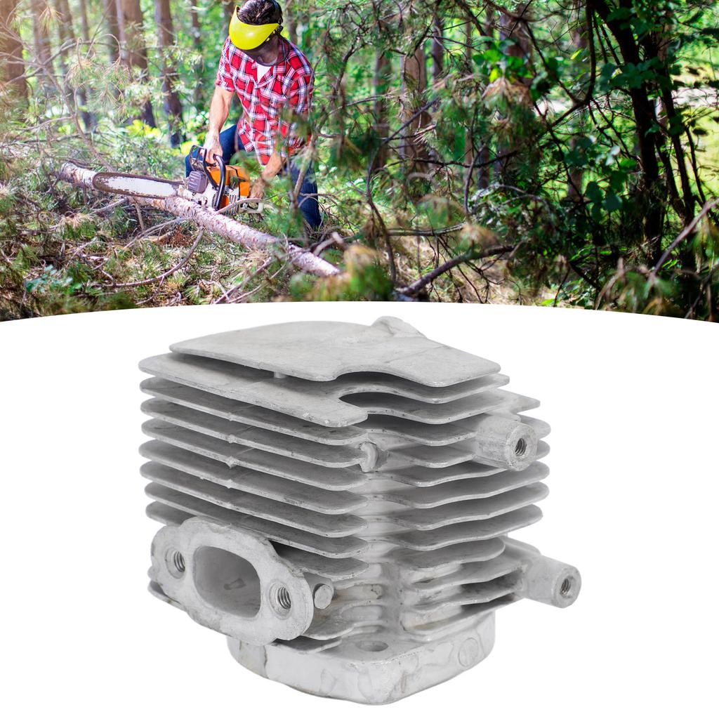 Aluminum Alloy Chainsaw Cylinder Piston Assembly Kit, 34mm Replacement Part for 6L 226 Chainsaw, Made of Premium Aluminum Alloy Material