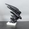 Abstract Wind-Blown Marble Resin Figurine - Modern, Creative Home Décor