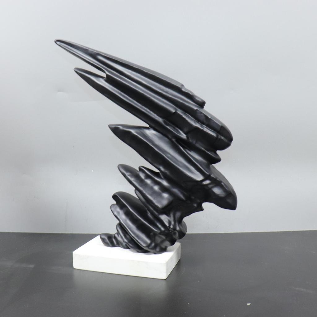 Abstract Wind-Blown Marble Resin Figurine - Modern, Creative Home Décor