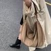 European American Retro Tote Bag Light Luxury Stylish Large-capacity Shoulder Bag New Suede Handbags Simple Casual Commuter Bags