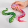 Multicolor 3D Printed Snake 30/45cm 3D Printing Model Kids Gift Animal Simulation Model  Home Decor