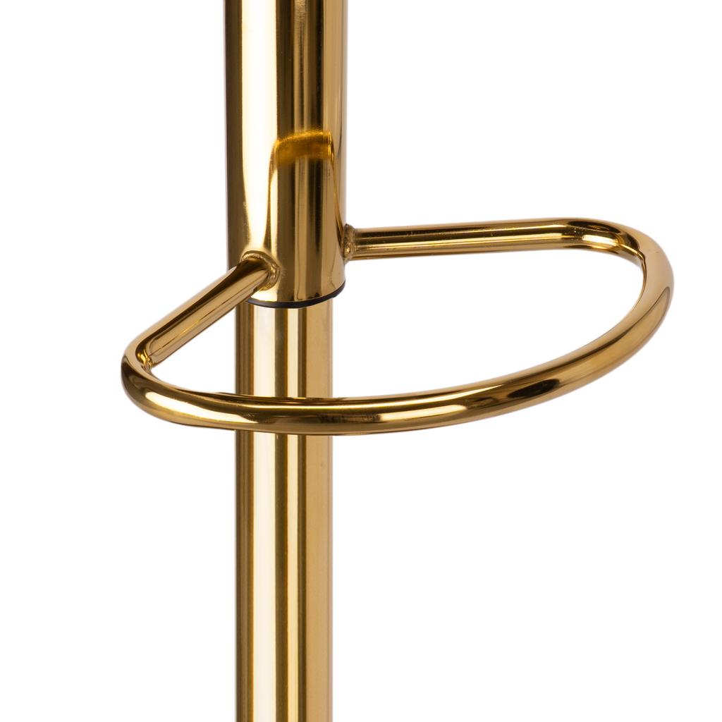 Arako Gold Bar Stool, Black Velvet
