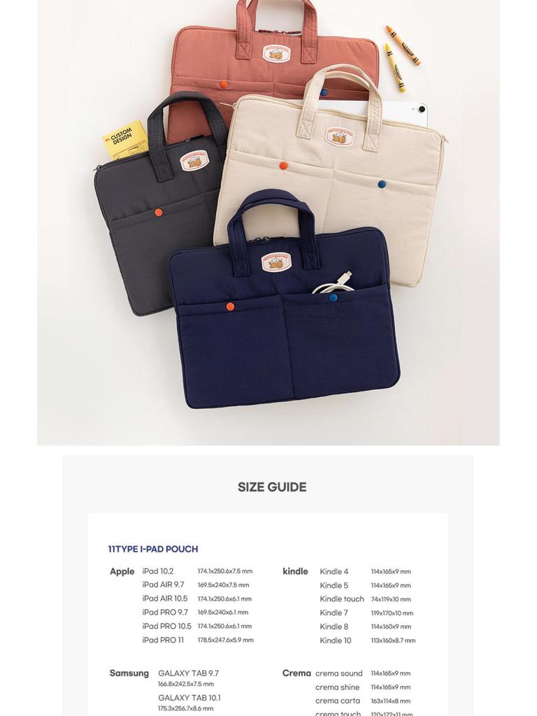 Student Laptop Bag for Apple 13.3", Huawei 14", Lenovo 15.6", iPad 11" Notebooks and Files