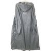 AMOMENTO GK0-24000-A Grey nylon hooded long coat coat F grayUsed