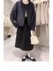 Petite Women's 2025 Winter Woolen Cardigan-Style Short Coat