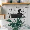 Creative Bathroom Decoration English Slogans Bathroom Home Background Beautification Wall Stickers