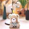 Cute Dress Up Bear Stuffed Bear Pendant Plush Keychain Small for Bag Backpack