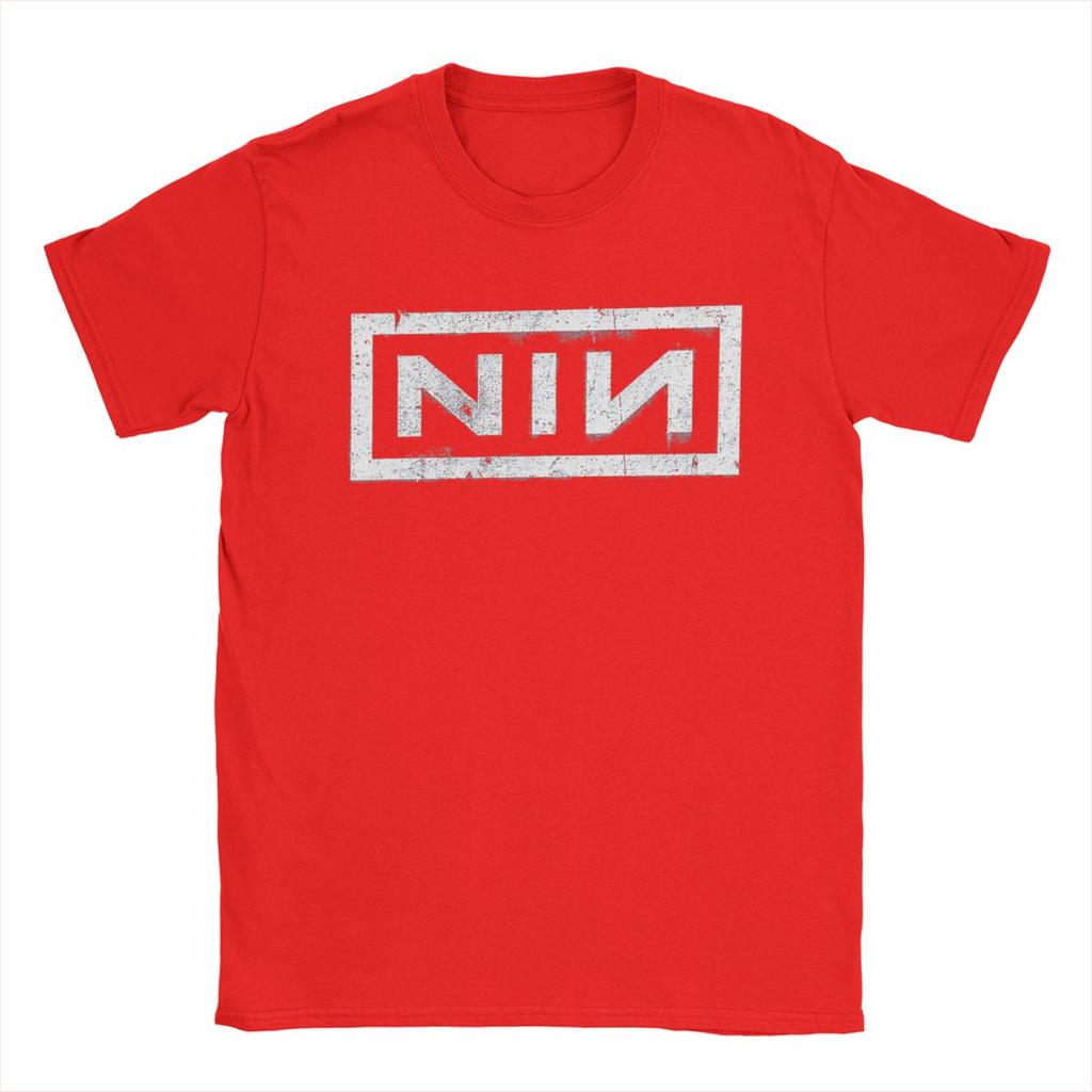 NIN Retro Logo Nine Inch Nails Pánske módne bavlnené tričko s okrúhlym výstrihom a krátkym rukávom Tričká Nápad na darček Oblečenie