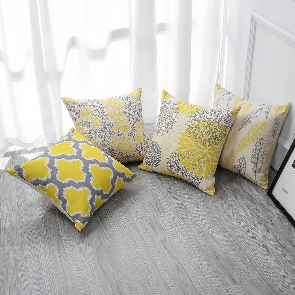 OTOSTAR Stylish and Cute 60cm Cushion Nordic Flax Set of Cotton and Linen Sofa Cushion Sofa Back Decorative and Zabuton Covers Covers, Linen-Like