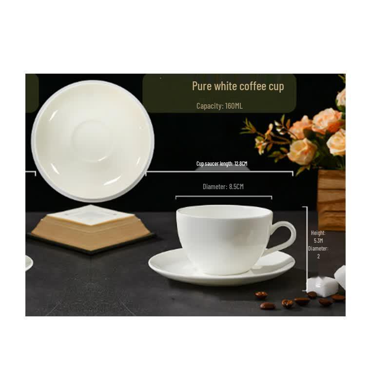 Kalan Si Ceramic Coffee Cup and Saucer