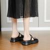 Comfort~ Retro word with casual heightening platform sandals women's summer new flat-bottomed Roman sandals