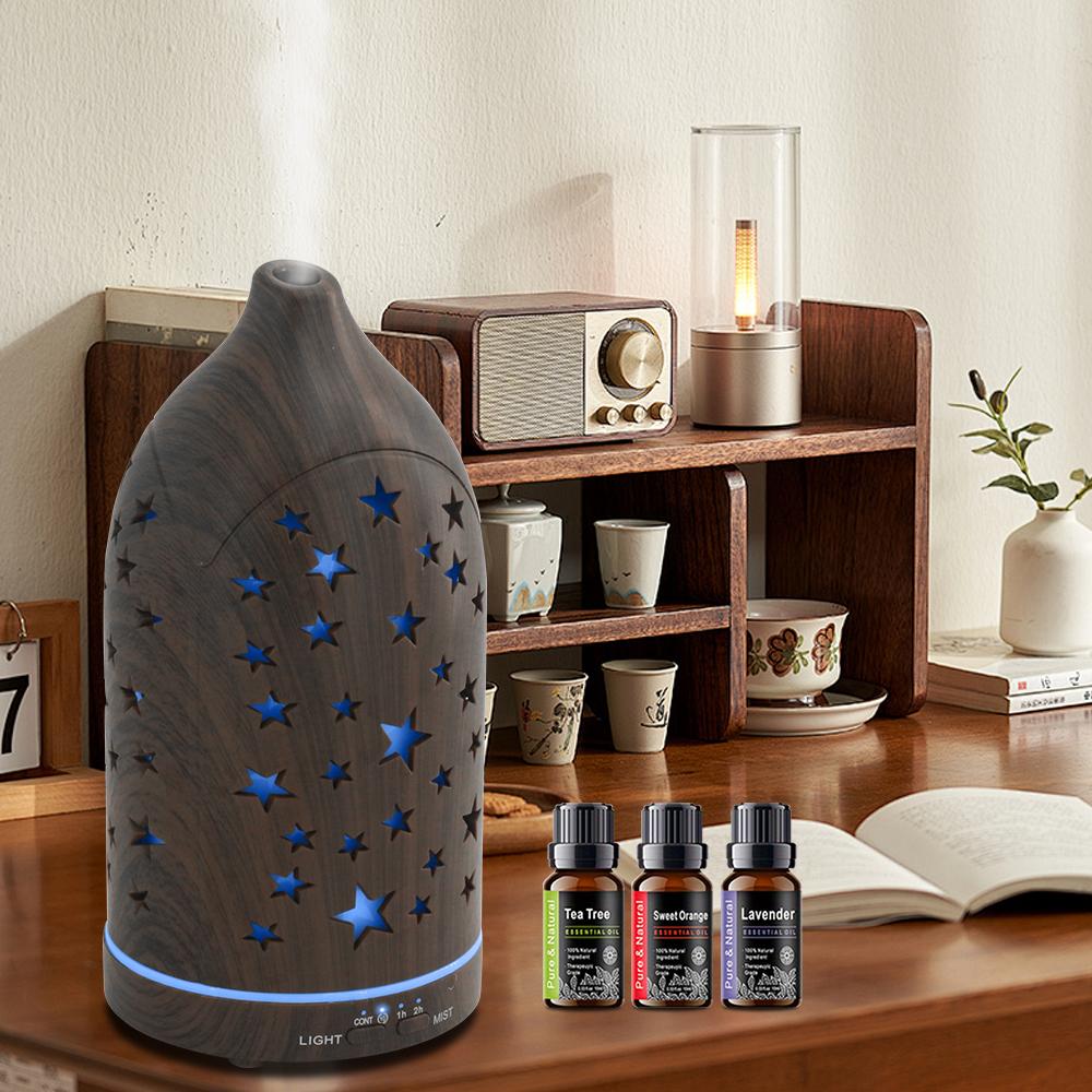 Star Hollow Diffuser  7 Colors, Auto Shutoff, Quiet & Efficient  Upgrade Your Space