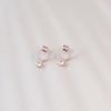 Dieuamour 14K Gold Pin Rev Mini Earrings