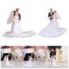 Wedding Cake Topper Bride and Groom Set Accessories Decorative Resin Romantic