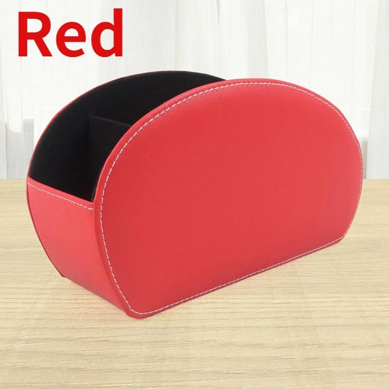 Úložný box na dálkové ovladače Držák Organizér Kůže Ovladač Dálkové ovládání Štětce na make-up Domácí Stůl