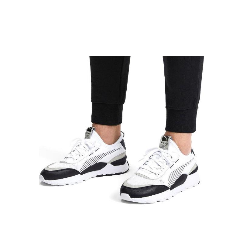 Puma RS-0 Core Sneaker Lifestyle Unisex Basse in Tessuto Bianco Nero 369601-08