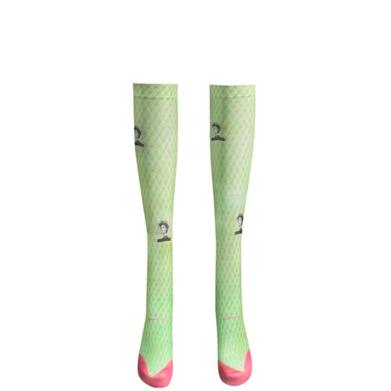 

Романтичный тигр Некрасивая Джейн зеленый кубик гольфы до колена Free