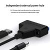 Double USB3.0 to Serial ATA Converter Cable Wire 30cm Long 5Gbps Stable Data Transmission for 2.5/3.5Inch External HDD