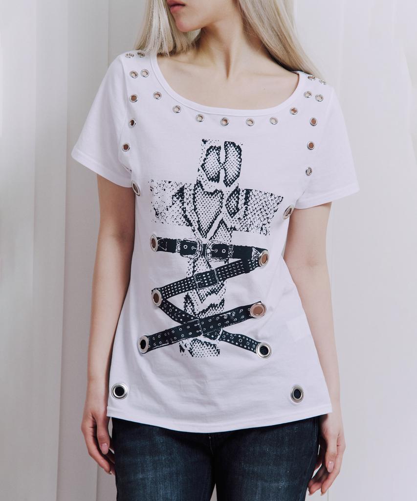 ILLIO White Eyelet T-Shirts