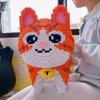 2025 New 10000+pcs Orange Cat Building Blocks Toy Desktop Decoration Children's Adult Toys Birthday Gift Creative Collection