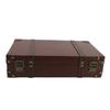 Leather Decorative Luggage Trunk Wood Multi-purpose Organizer Wooden Storage Box  For Photography