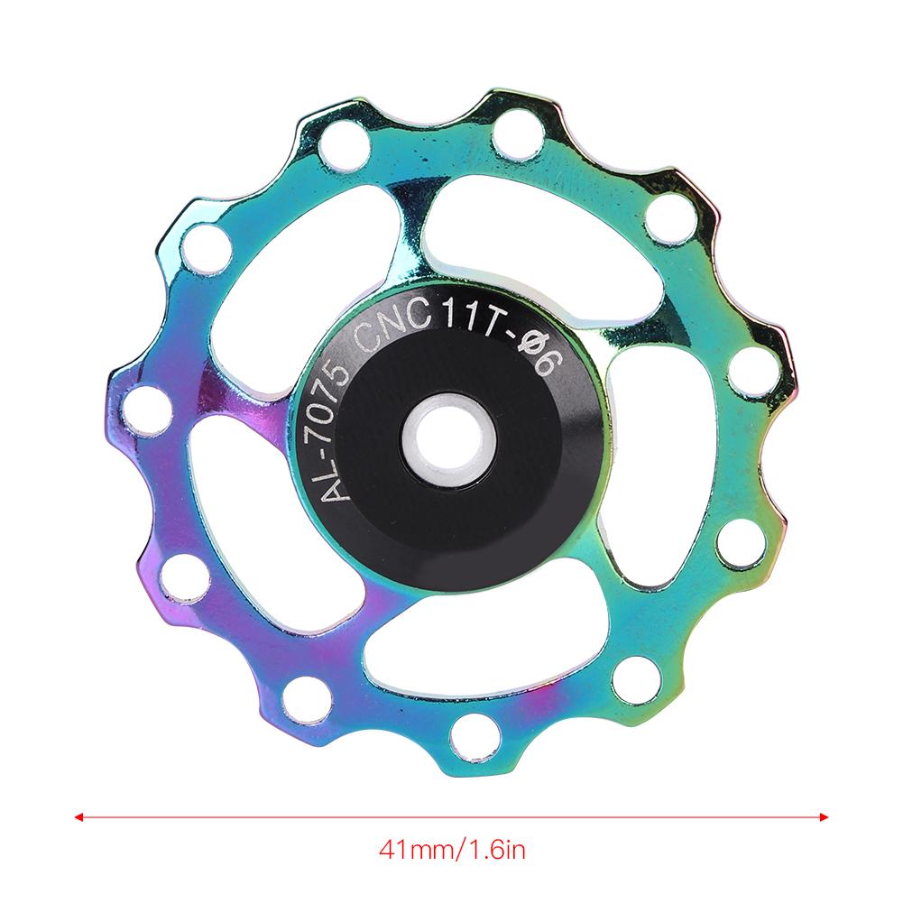 Mountain Bike Aluminium Alloy Rear Derailleur Pulley Bearing Guide Pulley Bicycle Cycling Accessory
