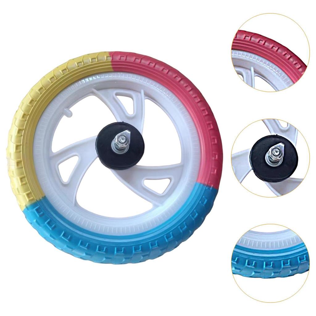 Balance Bike Spare Tire Set, Foam Airless Replacement Tire, Nylon Repair Kit, No Inflation Required,