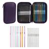 22pcs/Set Crochet Hooks Needles Stitches Knitting Craft Crochet Weaving Tools With Storage Bag Multicolor Mixed Sewing Tools