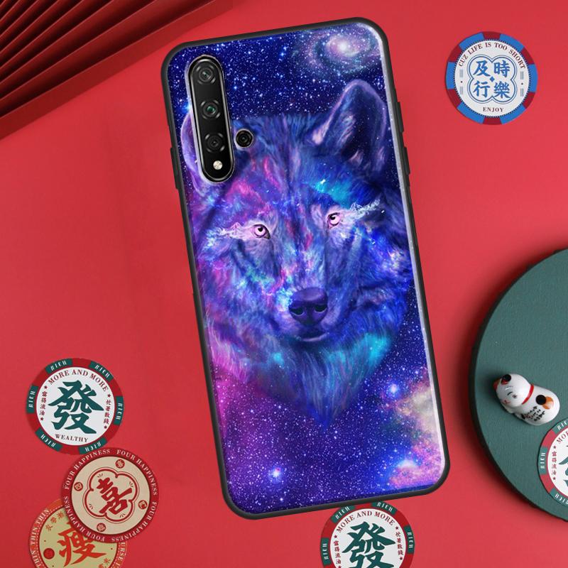 Cute Galaxys Wolf For Huawei P60 Pro P30 P40 Lite Nova 7i 8i 11i 12i 12s 10 9 SE Y90 Y60 Y70 Y72 Y61 Y91 Case