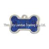 HC535 10-Color Glitter Dog Bone Metal Pet Tag Pendant