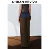 UR Women's Pleated Elastic Waist Wide Leg Pants