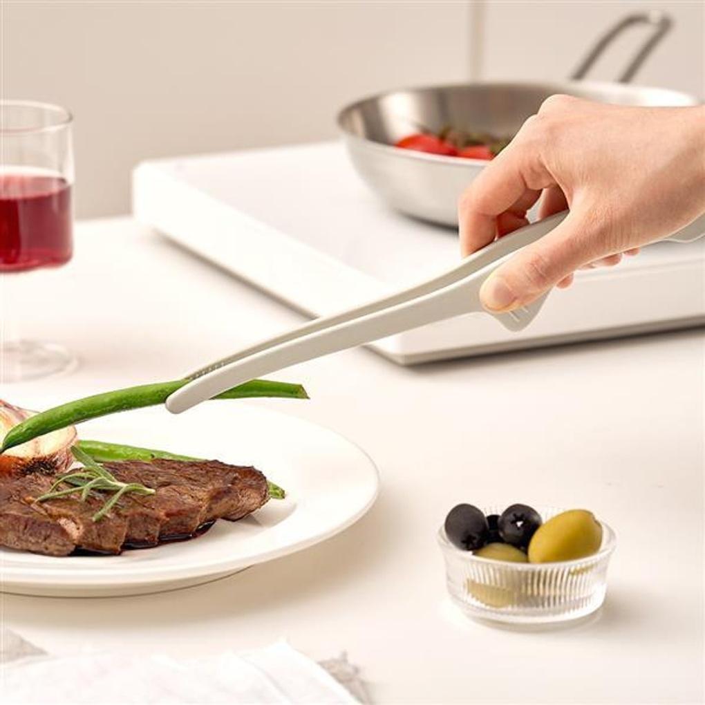 WAGENSTEIGER Silicone Standing Tongs Dark Gray