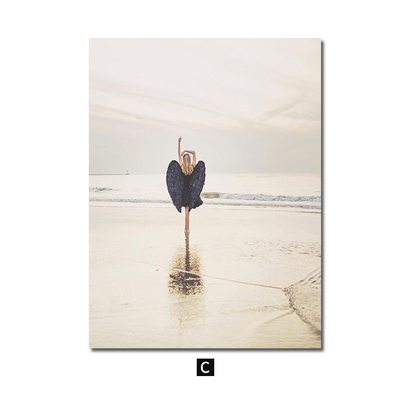 Natur Landschaft Poster Meer Landschaft Blumen Wand Kunst See Strand Druck Leinwand Malerei für Wohnzimmer Dekoration Bild