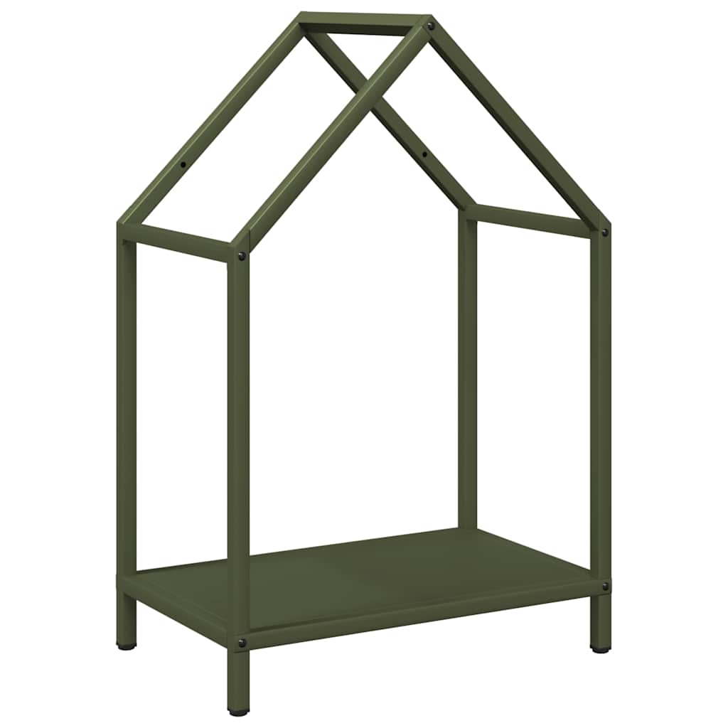 Firewood Rack Olive Green 40 x 25 x 60 cm Cold Rolled Steel
