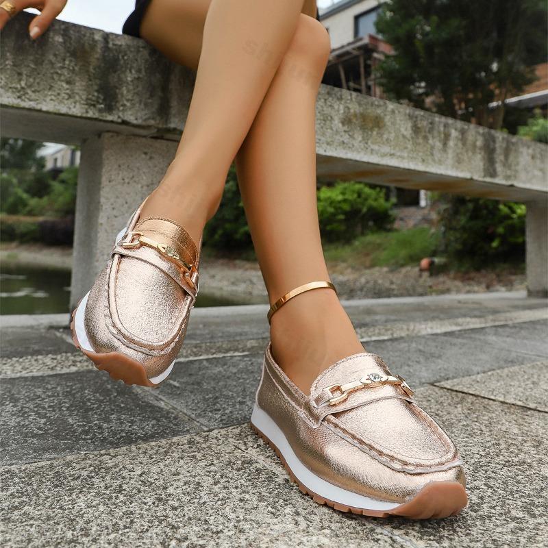 Fashion 2025 Autumn New Retro Fahion Casual Shallow Mouth Thick Soled Single Shoes for Women Comfortable Non Slip Chunky Loafers Shoes