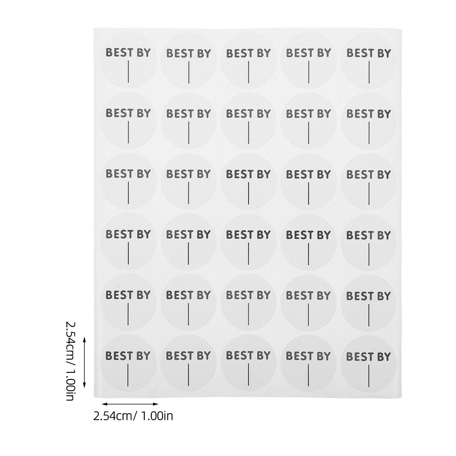 10 Sheets Shelf Life Label Expiry Date Sticker Food Storage Container Stickers Safety For Restaurants Day Service