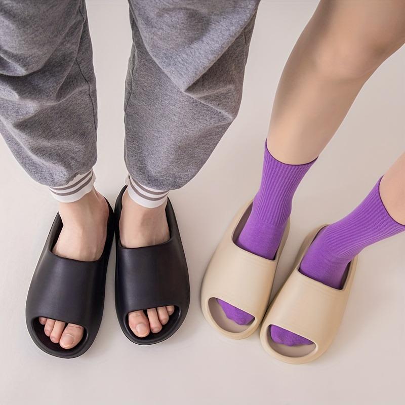 Herretøfler, uformelle anti-skli tøfler, sko med åpen tå, egnet for innendørs og utendørs stranddusjer, vår og sommer