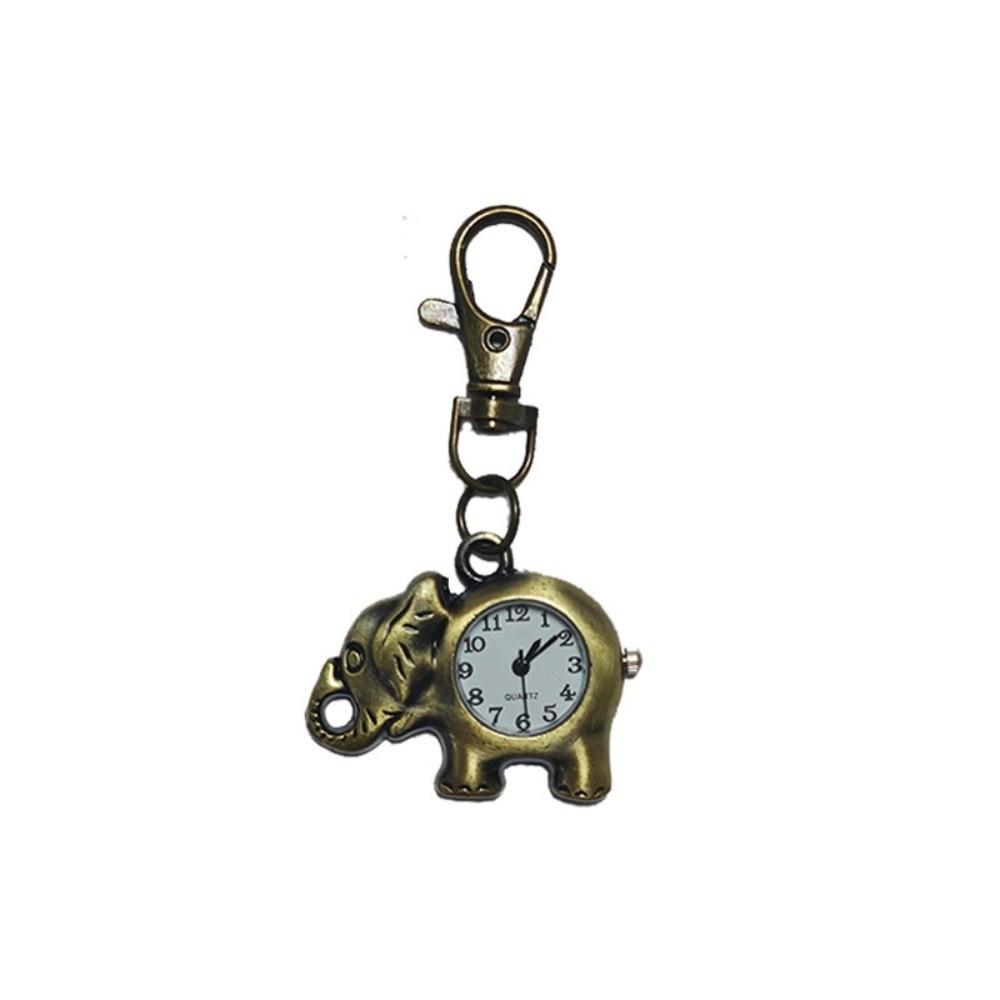 Vintage Design Pocket Watch Quartz Movement Retro Creative Keychain Watch Lightweight Durable Vintage Pendant Fashion Accessory