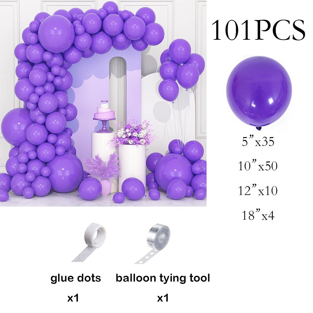 

Purple Theme Balloons Kit Arch Purple Ballon Garland Birthday Party Baby Shower Wedding Anniversary Graduation Decoration Globos AS Picture