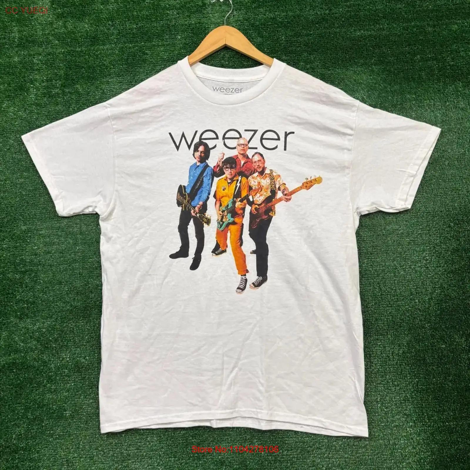

Weezer Van Rock Band T Shirt Size Large vintage Washed Stretched Breathable Slightly streetwear Versatile graphic Soft Stylish 5XL різнокольоровий