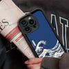 Japanese Waves Phone Case For IPhone 17 16 15 14 13 12 11 Pro Max 16E Plus INS Soft Cover