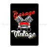 Retro Mechanical Garage Esadamara Metal Sign Plaques Kitchen Printing Designs Club Wall Decor Tin Sign Poster