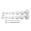 17Pcs/Set 2g-200g Metal Slotted Weight Set Scale Balance Calibration with Hanger Case Physics