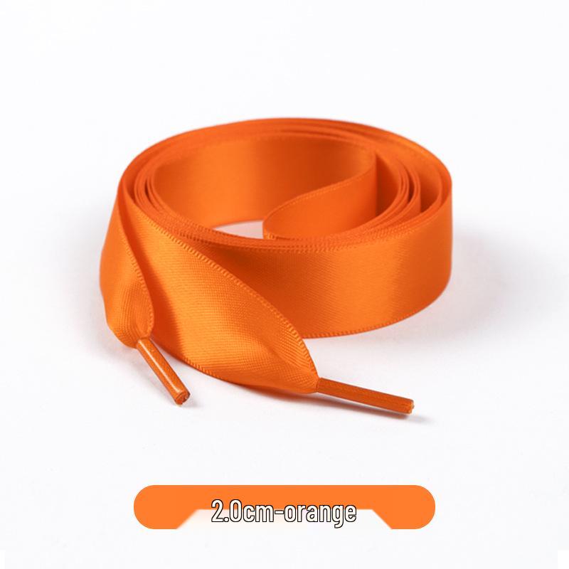 Candy Color Double-Sided 2cm Silk Shoelaces for Casual Shoes & Air Force 1