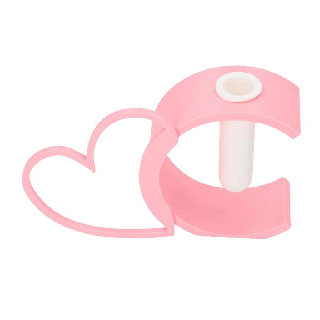 Heart Shaped Hollow Vase Romantic Flower Vase Centerpiece for Home Floral Arrangement Wedding Anniversary Decor Pink