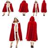 Premium Quality Adult Christmas Mrs Santa Claus Cosplay Costume Fancy Hooded Cloak Manteau Xmas For Festive Celebrations