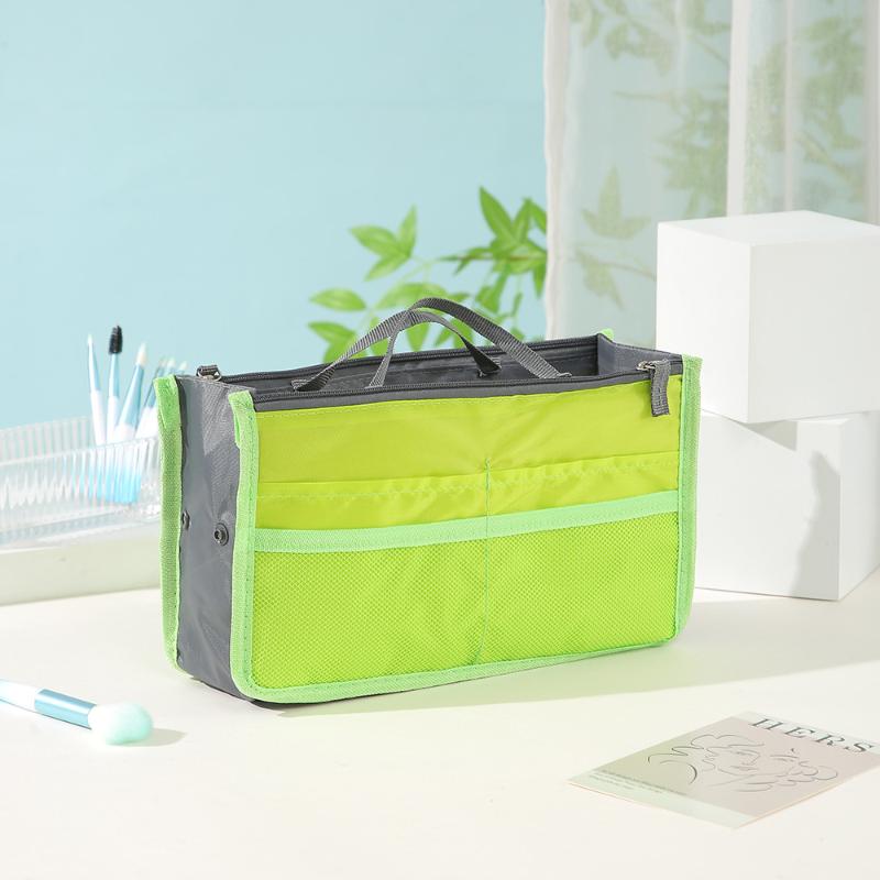 Multi Functional Large Capacity Makeup Bag Portable Double Zipper Toiletries Travel Storage Bag Mommy Bag Multi Pocket Cosmetic