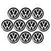 2026 Hot Valve Stems Caps 10Pcs 14mm For Volkswagen VW GTI Golf Beetle Passat Jetta Touran T-ROC Tiguan Polo R Car Logo Key Remote Contro ET1